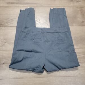 NYDJ Pants Women 4P Gray Dress Career Normcore Pleated Stretch Casual Crop Leg